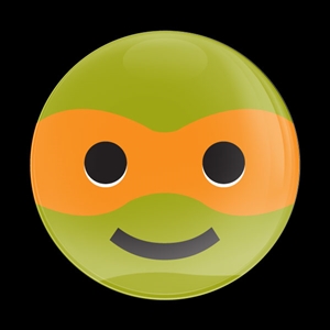 Magnetic Car Grille Dome Badge-Emoji Ninja Turtle 1