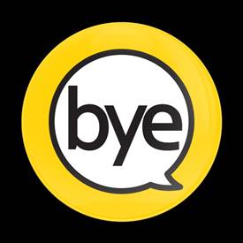 Magnetic Car Grille Dome Badge-Sign Bye Yellow