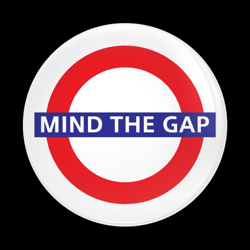 Magnetic Car Grille Dome Badge-London Mind the Gap
