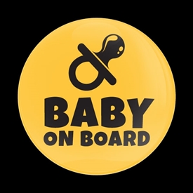 Magnetic Car Grille Dome Badge-Baby on Board