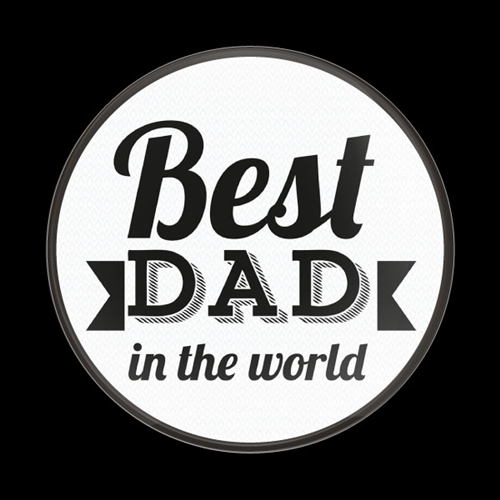 Magnetic Car Grille Dome Badge-Best Dad