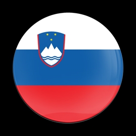 Magnetic Car Grille Dome Badge - FLAG SLOVENIAN