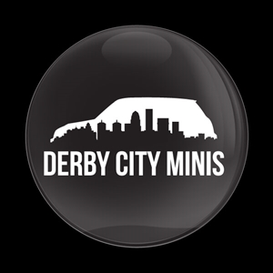 Magnetic Car Grille Dome Badge -CLUB Derby City MINIs