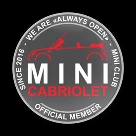 Magnetic Car Grille Dome Badge -CLUB MINI Cabrio (Convertibles)