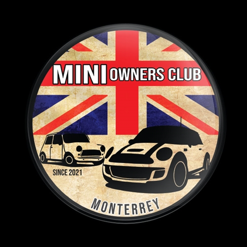 Magnetic Car Grille Dome Badge -CLUB MONTERREY