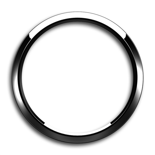 Magnetic Grill Badge Holder Trim Ring Chrome