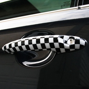 MINI COOER DOOR HANDLE COVER - CHECKER
