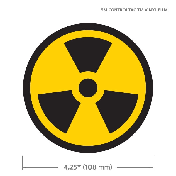 Round GoGraphic Automotive Decal Sticker-Radiation