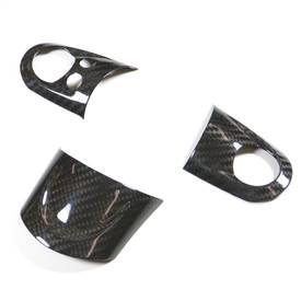 MINI Cooper R55,R56,R57,R58,R59,R60 Carbon Fiber Steering Wheel Covers 3 piece set