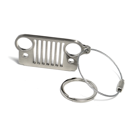 Jeep Grille Stainless Steel Keychain