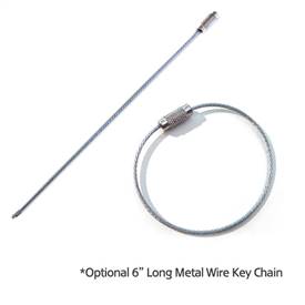 6" METAL WIRE KEY CHAIN