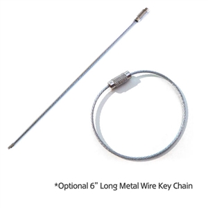 6" METAL WIRE KEY CHAIN