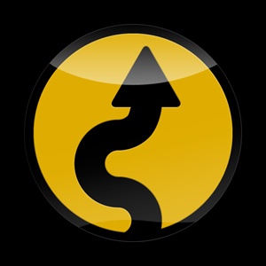 Magnetic Car Grille 3D Acrylic Badge-Curve 01 Yellow