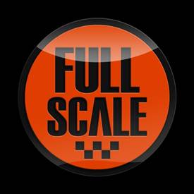 Magnetic Car Grille 3D Acrylic Badge-Full Scale Orange