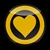3D HEART YELLOW 01