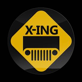Magnetic Car Grille 3D Acrylic Badge-3D JEEP Xing