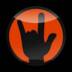 Magnetic Car Grille 3D Acrylic Badge-Rock on Orange