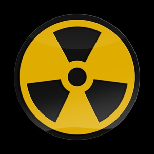 Magnetic Car Grille 3D Acrylic Badge-Sign Radiation
