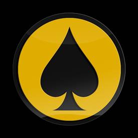 3D SIGN SPADE YELLOW