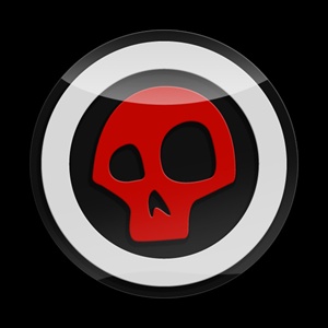 Magnetic Car Grille 3D Acrylic Badge-Skull 01