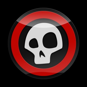 Magnetic Car Grille 3D Acrylic Badge-Skull 01