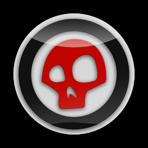 Magnetic Car Grille 3D Acrylic Badge-Skull 01