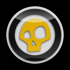 Magnetic Car Grille 3D Acrylic Badge-Skull 01