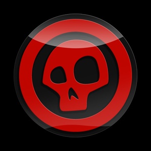 Magnetic Car Grille 3D Acrylic Badge-Skull 01