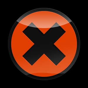 Magnetic Car Grille 3D Acrylic Badge-X Orange