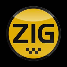 Magnetic Car Grille 3D Acrylic Badge-Zig Yellow
