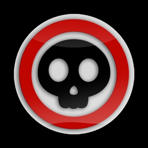Magnetic Car Grille 3D Acrylic Badge-Skull 03