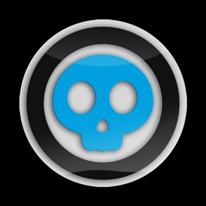 Magnetic Car Grille 3D Acrylic Badge-Skull 03