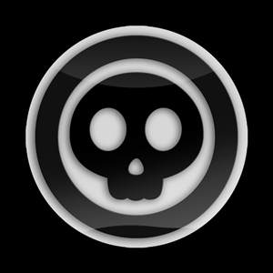Magnetic Car Grille 3D Acrylic Badge-Skull 03