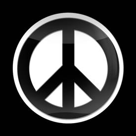 3D PEACE BLACK