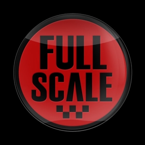 Magnetic Car Grille 3D Acrylic Badge-Full Scale Red