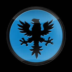 Magnetic Car Grille 3D Acrylic Badge-Dragon Blue