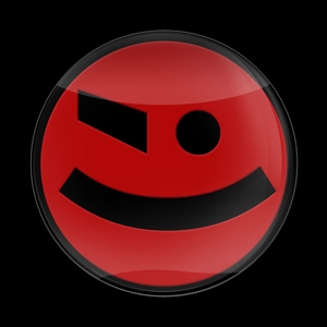 Magnetic Car Grille 3D Acrylic Badge-Typeface 02 Red