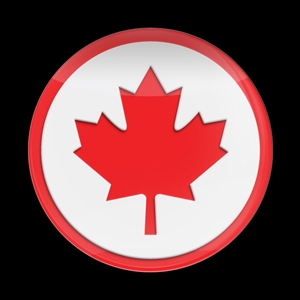 Magnetic Car Grille 3D Acrylic Badge-Flag Canada
