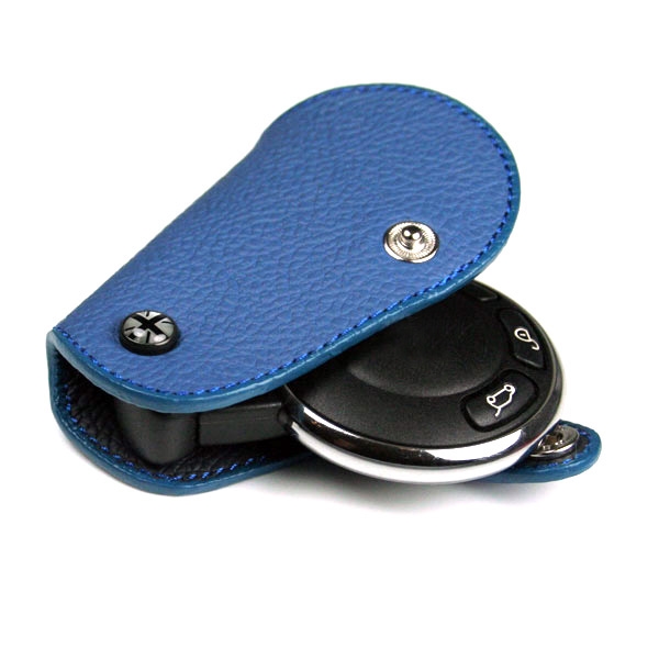 Blue Leather Key Fob for Mini Cooper R55,R56,R57,R58,R59,R60,R61 Blackjack 