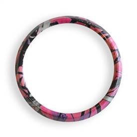 Magnetic Grill Badge Holder Trim Ring Pink Camo
