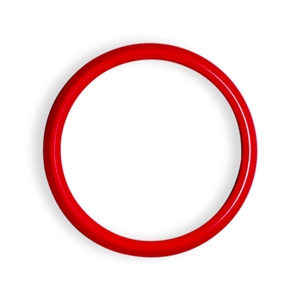 Magnetic Grill Badge Holder Trim Ring Red