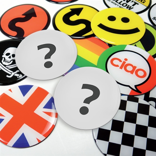 2 for $8 MYSTERY DOME BADGE