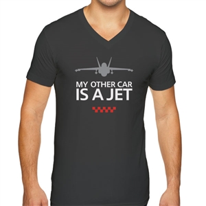 Men's MINI Cooper Short Sleeve Premium V-Neck T-Shirt A Jet